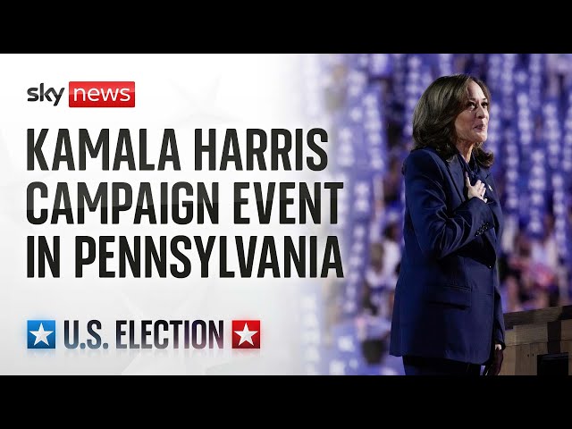 ⁣Watch live: Kamala Harris holds a campaign event in Pennsylvania