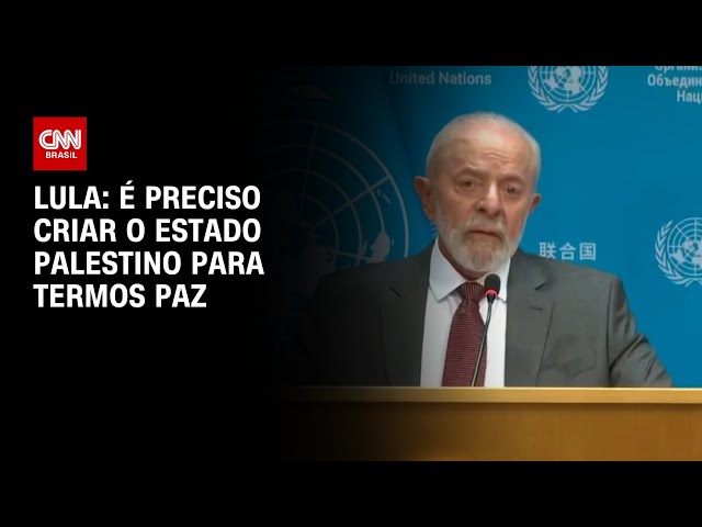 ⁣Lula: É preciso criar o Estado palestino para termos paz | CNN 360°