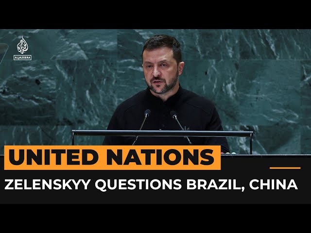 ⁣Zelenskyy takes aim at China, Brazil in push for peace in Ukraine | Al Jazeera Newsfeed