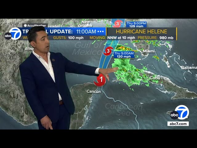 ⁣Track Hurricane Helene: Storm intensifies, emergency declared in Florida, Georgia