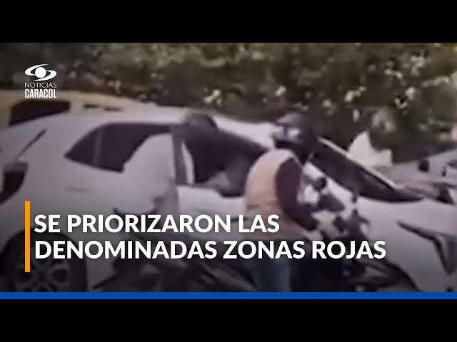 ⁣Operativos contra motoladrones en Cali permitieron la captura de 40 presuntos delincuentes