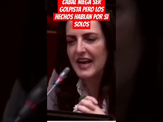 ⁣CABAL NIEGA SER GOLPISTA PERO LOS HECHOS HABLAN POR SI SOLOS