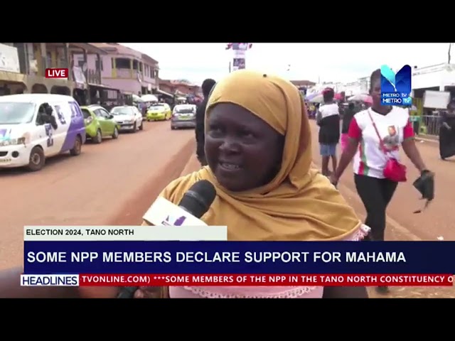 ⁣Some NPP members declare support for Mahama