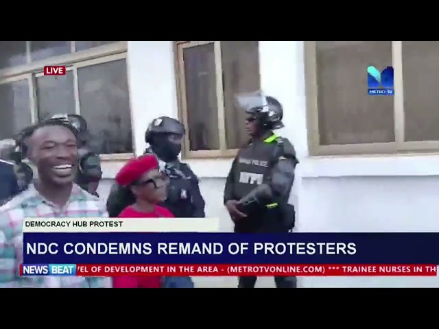 ⁣NDC condemns remand of protesters