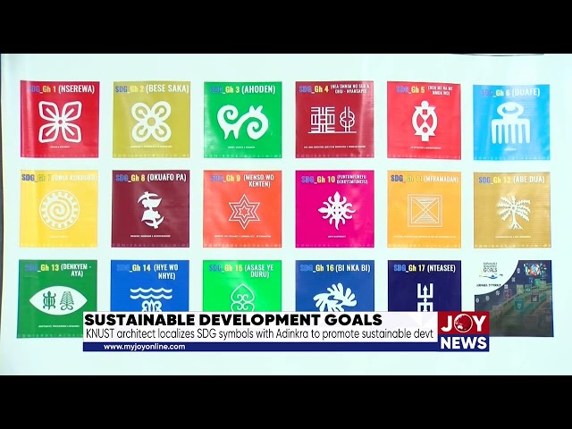 ⁣KNUST architect localizes SDG symbols with Adinkra to promote sustainable development