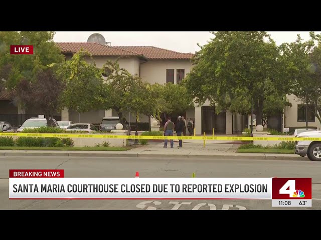 ⁣Explosion at Santa Maria courthouse causes injuries