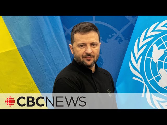 ⁣Ukraine’s president urges global leaders to stand with his country