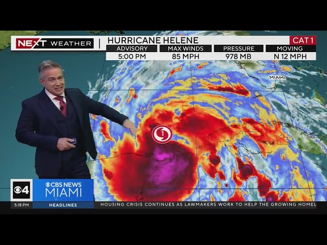 Hurricane Helene expected to grow in intensity