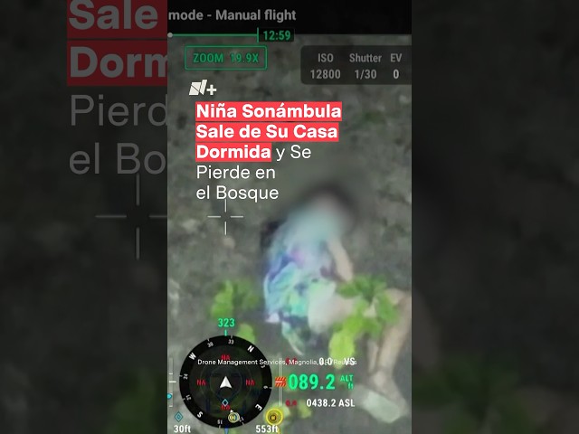 Niña sonámbula sale dormida de su casa y se pierde en el bosque - N+ #shorts