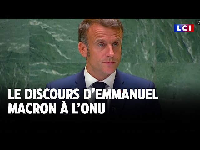 ⁣Le discours d’Emmanuel Macron à l’ONU