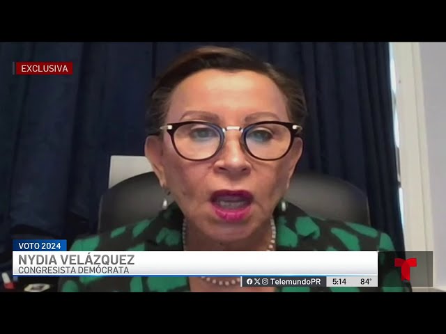 ⁣Nydia Velázquez: “Total mentira” que Dalmau traería la independencia