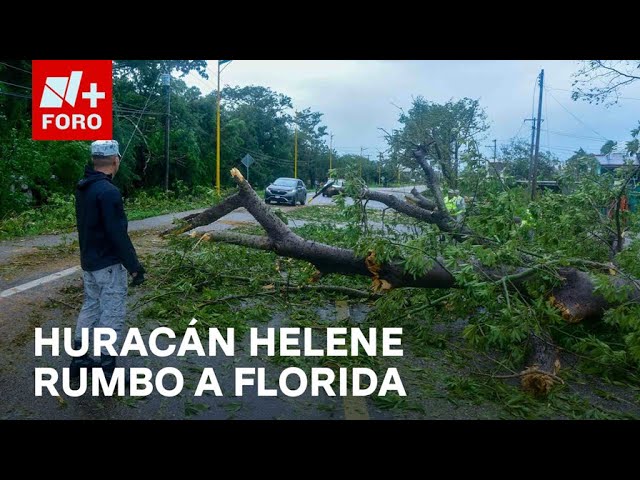 Huracán Helene se aleja del caribe mexicano - Noticias MX