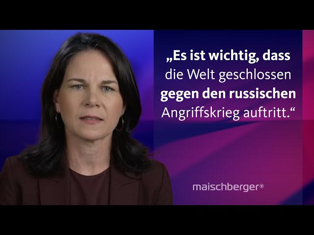 ⁣Hoffnung auf Kriegsende in der Ukraine: Bundesaußenministerin Annalena Baerbock | maischberger