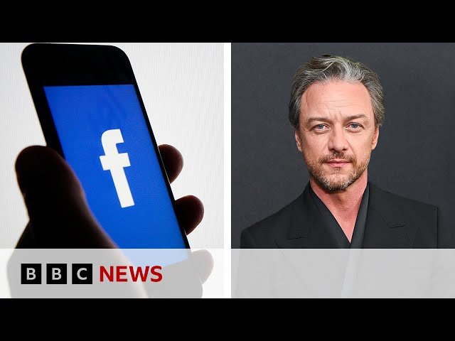 ⁣James McAvoy and Tom Brady fall for 'Goodbye Meta AI' hoax | BBC News