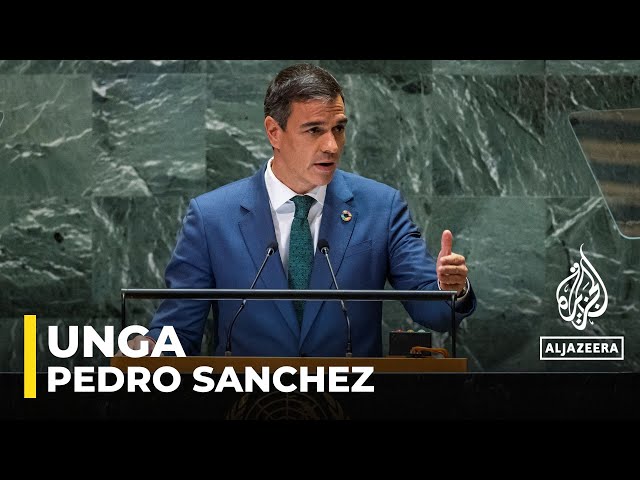 ⁣Spain's Sanchez calls for peace and democracy, pledges more support for Ukraine