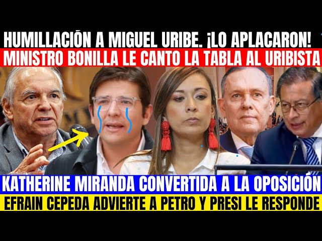 ⁣MAGISTRAL CALLADA A MIGUEL URIBE QUEDÓ COMO IGNORANTE.MIRANDA TRANSFORMADA.EFRAIN RETA A PETRO