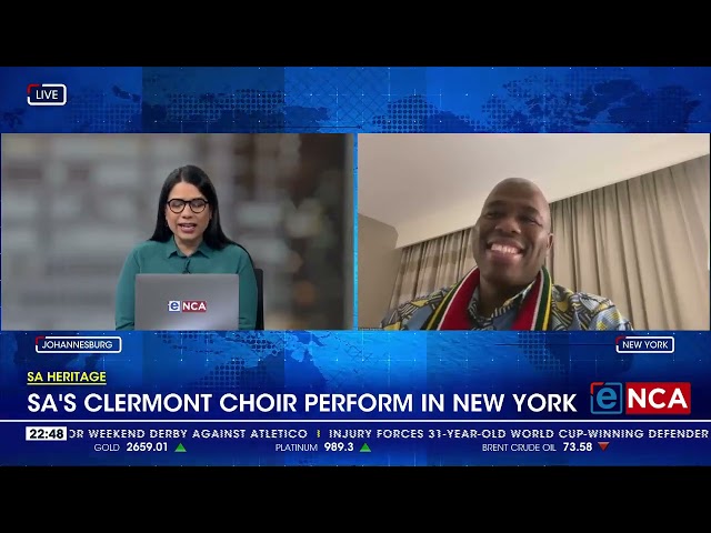 ⁣South Africa's Clermont Choir performs in New York