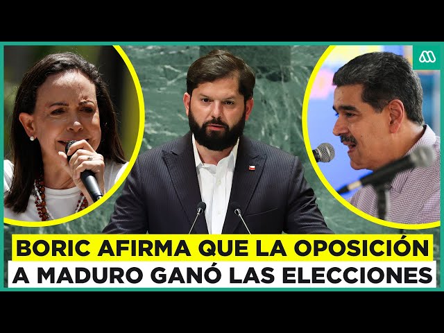 ⁣Venezuela: Boric afirma que la oposición a Maduro ganó las elecciones