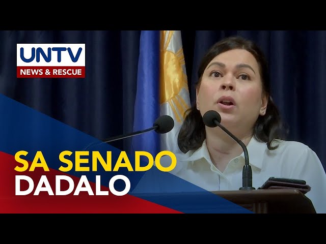 ⁣VP Sara Duterte, dadalo sa budget deliberation ng Senado