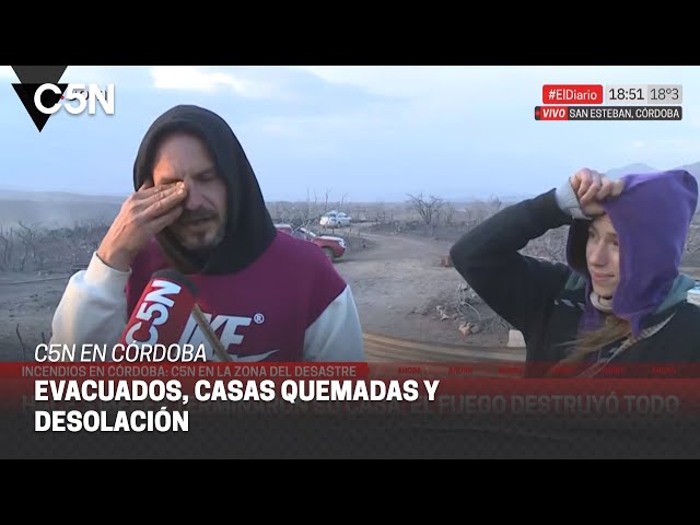 ⁣CÓRDOBA: habían TERMINADO su CASA hace TRES MESES y el FUEGO la DESTRUYÓ