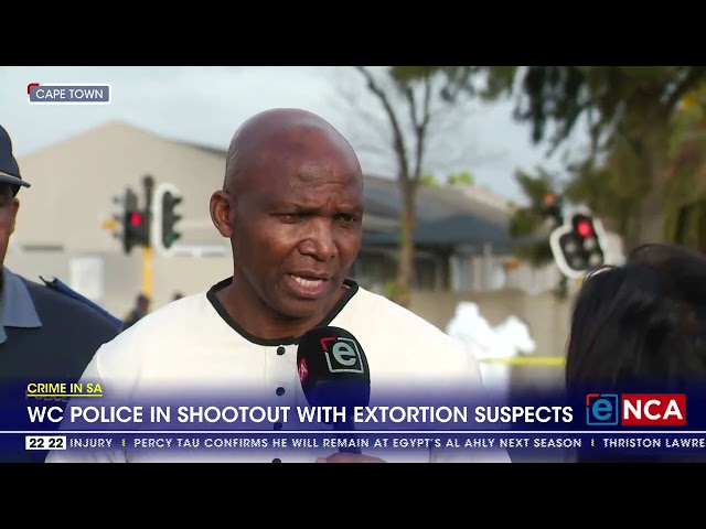 ⁣Western Cape police in shootout with extortion suspects