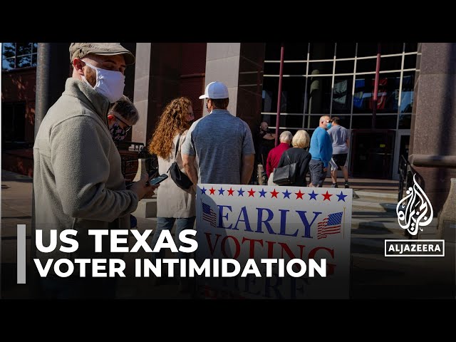 ⁣Democrats in Texas accuse Republicans of voter intimidation ahead of US Presidential Election