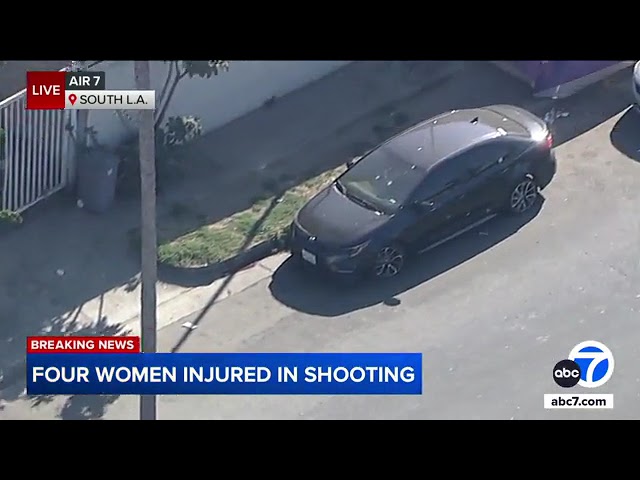 4 women shot in South LA; suspects on the run