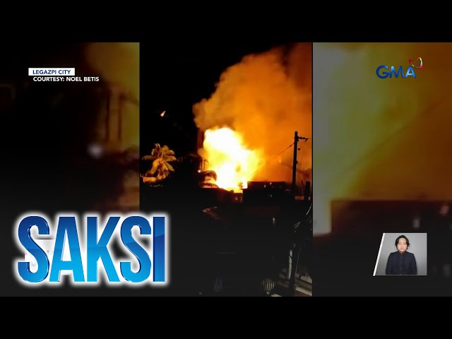 ⁣LPG tank, sumabog sa kasagsagan ng sunog | Saksi