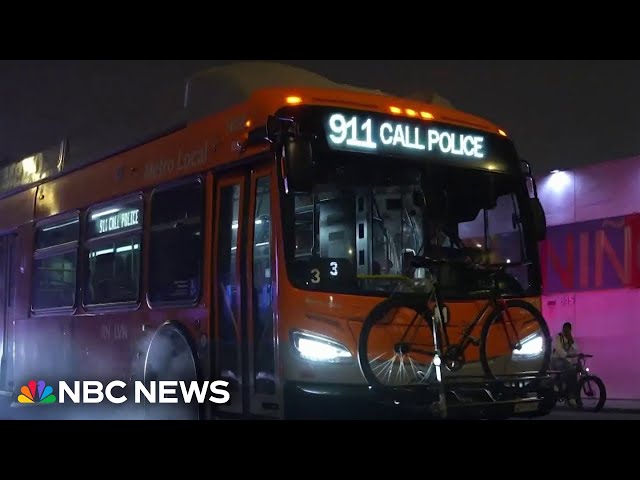 ⁣Passenger killed when gunman hijacks city bus in Los Angeles