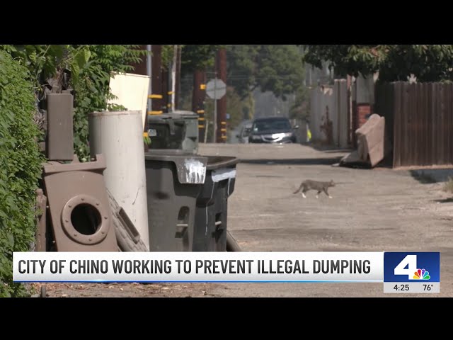 ⁣City of Chino working to stop illegal dumping