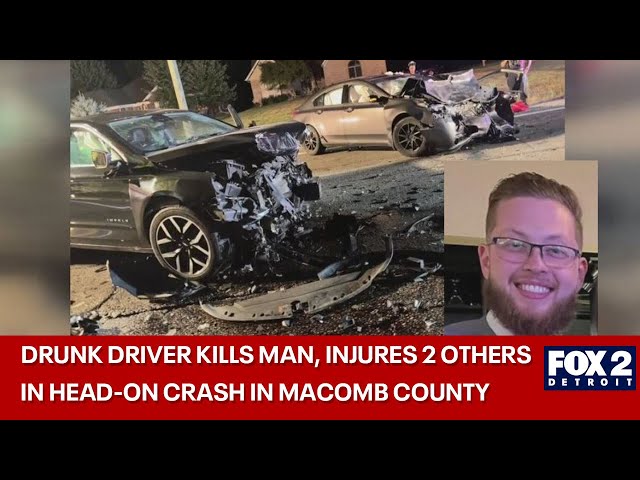 ⁣Head-on crash with suspected drunk driver who crossed over line kills man, injures two others