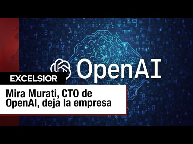 ⁣OpenAI pierde a su jefa de tecnología, Mira Murati, tras seis años en la empresa