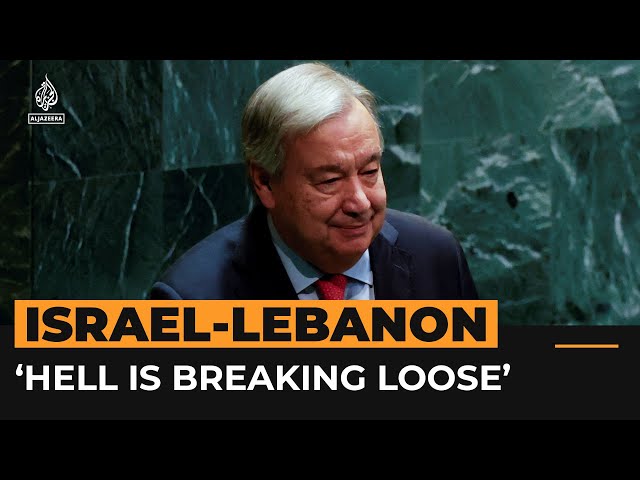 ⁣‘Hell is breaking loose in Lebanon,’ warns UN Secretary-General | AJ #Shorts