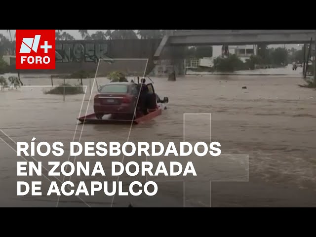 "John" deja bajo el agua la Zona Diamante de Acapulco; reportan saqueos - Las Noticias