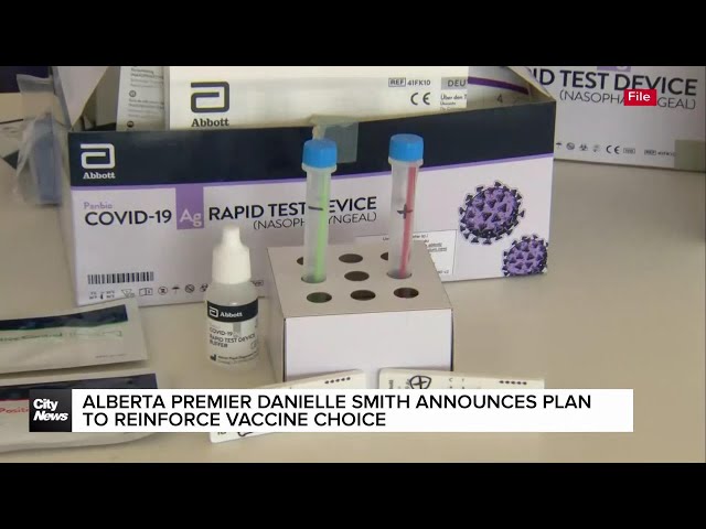 ⁣Alberta Premier Danielle Smith announces plan to reinforce vaccine choice