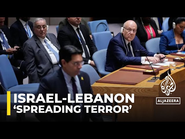 ⁣Israel ‘spreading terror’ in Lebanon, PM tells UN Security Council