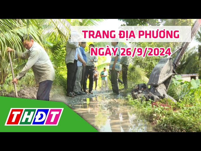 ⁣Trang địa phương | 26/9/2024 | H.Châu Thành - Bảo vệ sản xuất trong mùa nước nổi | THDT