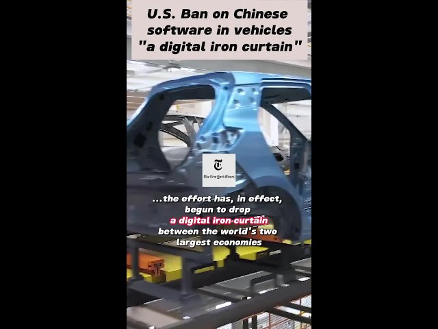 ⁣U.S. ban on Chinese software in vehicles "a digital iron curtain"