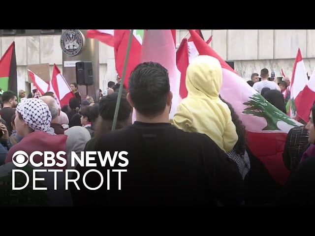 ⁣Hundreds of Michigan residents come together in support of Lebanon