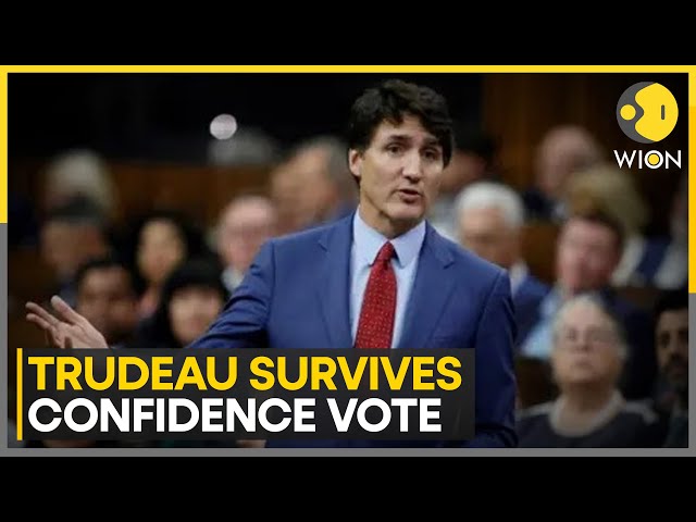 ⁣Trudeau Survives No Confidence Motion | World News | Latest English News | WION