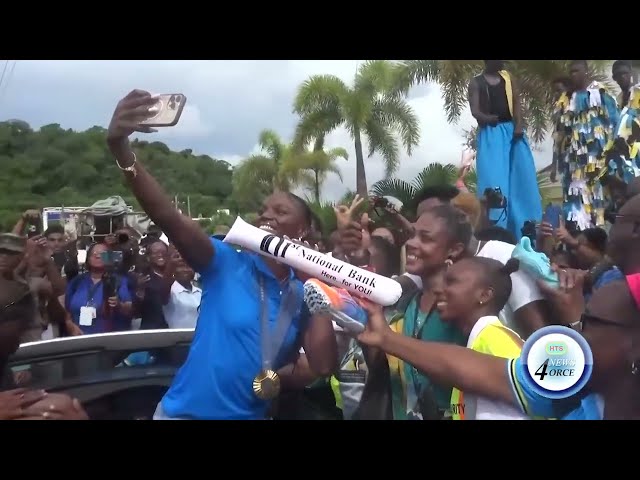 ⁣ST. LUCIA WELCOMES HOME OLYMPIC CHAMPION JULIEN ALFRED