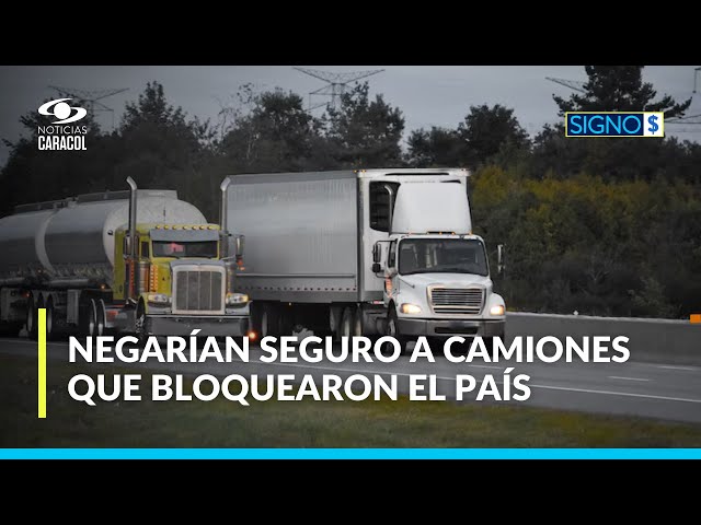 ⁣¿Camiones que participaron de bloqueos y vehículos del escándalo de UNGRD podrán tener seguro?