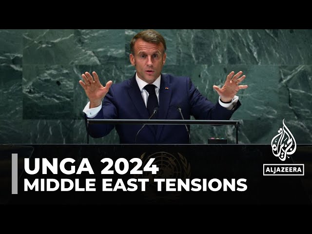 ⁣UNGA 2024: Macron warns Israel against expanding war to Lebanon, calls for Palestinian state