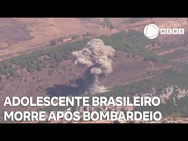 ⁣Adolescente brasileiro morre após bombardeio no Líbano