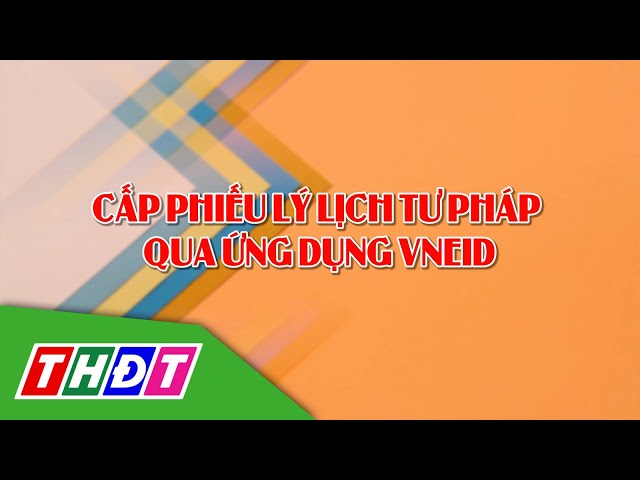 ⁣Cấp phiếu lý lịch tư pháp qua ứng dụng VNeID | Biết để làm đúng - 25/9/2024 | THDT