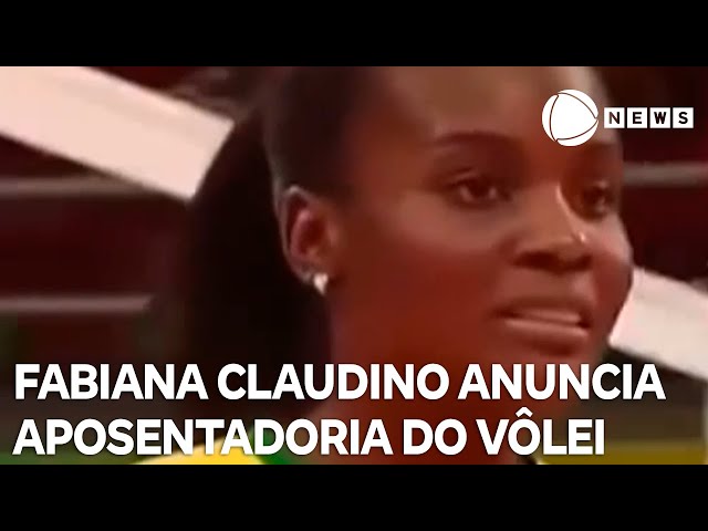 ⁣Bicampeã olímpica de vôlei, Fabiana Claudino anuncia aposentadoria aos 39 anos