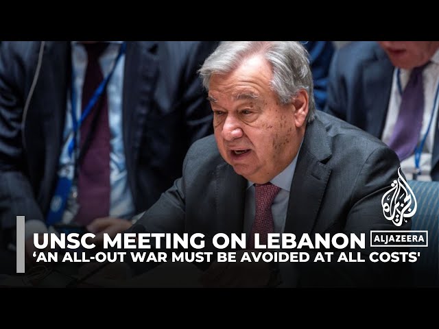 ⁣UNSC emergency meeting on Lebanon: Guterres warns ‘An all-out war must be avoided at all costs'