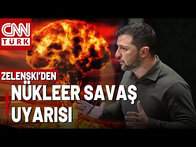 ⁣Zelenski BM Kürsüsünde Nükleer Savaş Uyarısı Yaptı! "Putin'in Yöntemi Enerji Altyapımıza S