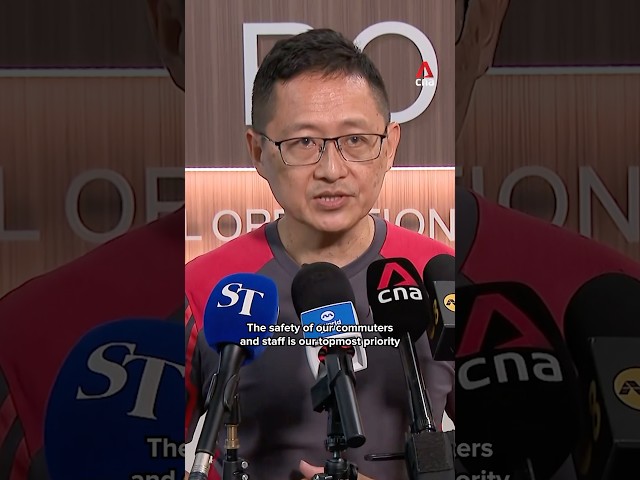 ⁣"We are doing our very best to recover train services": SMRT Trains president