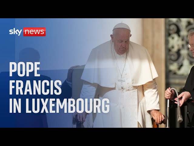 ⁣Watch live: Pope Francis makes an official visit to Luxembourg